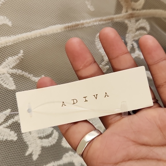 ADIVA OPEN FRONT LACE LONG CARDIGAN KIMONO - Picture 8 of 8